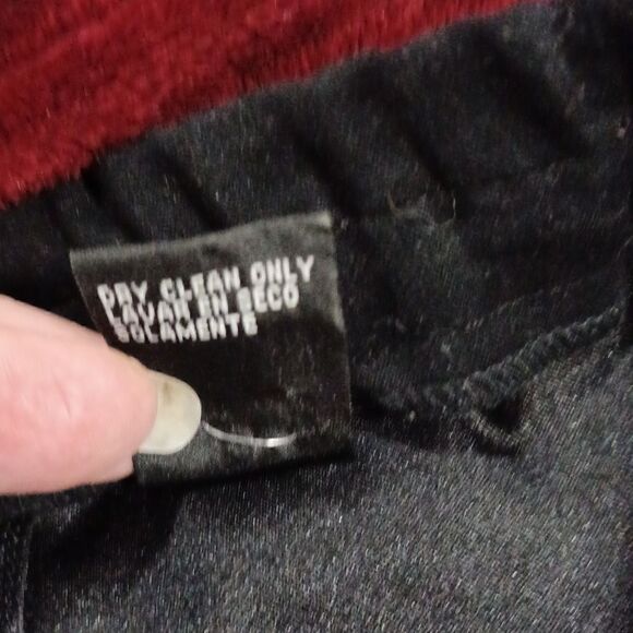 Black suede pants, satin lining - Picture 5 of 5